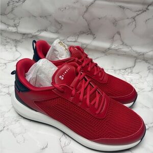 Men’s Stroll Performance Knit Red Golf Sneakers  US Size 10,5